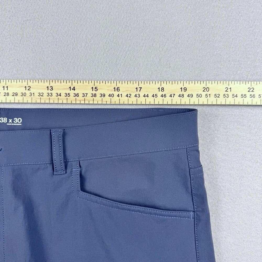 Western Rise Evolution Chino Pant Men 38x30 Blue Slim Fit Golf‎ Performance